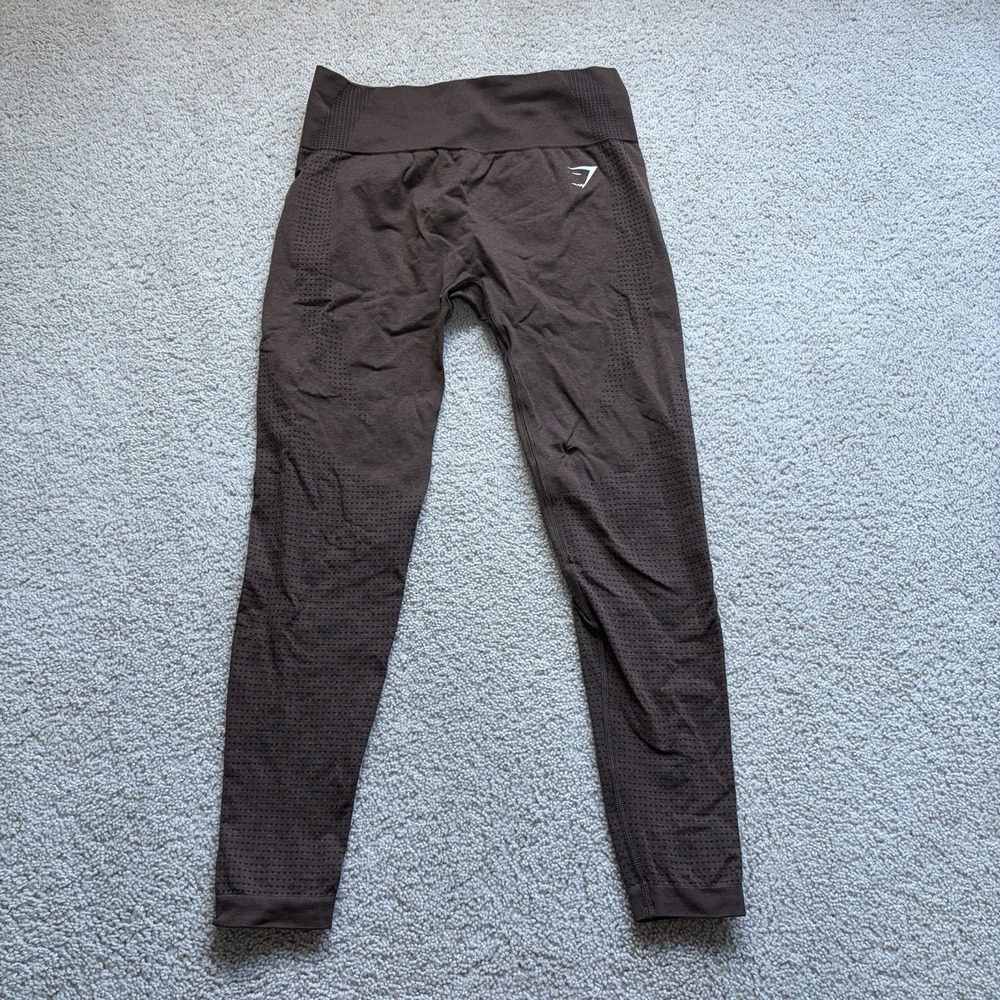 Gymshark Vital Regular Leggings Women's Large Brown Gym Workout Athletic B1A2B